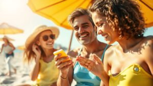 Pessoas aproveitando vitamina D
